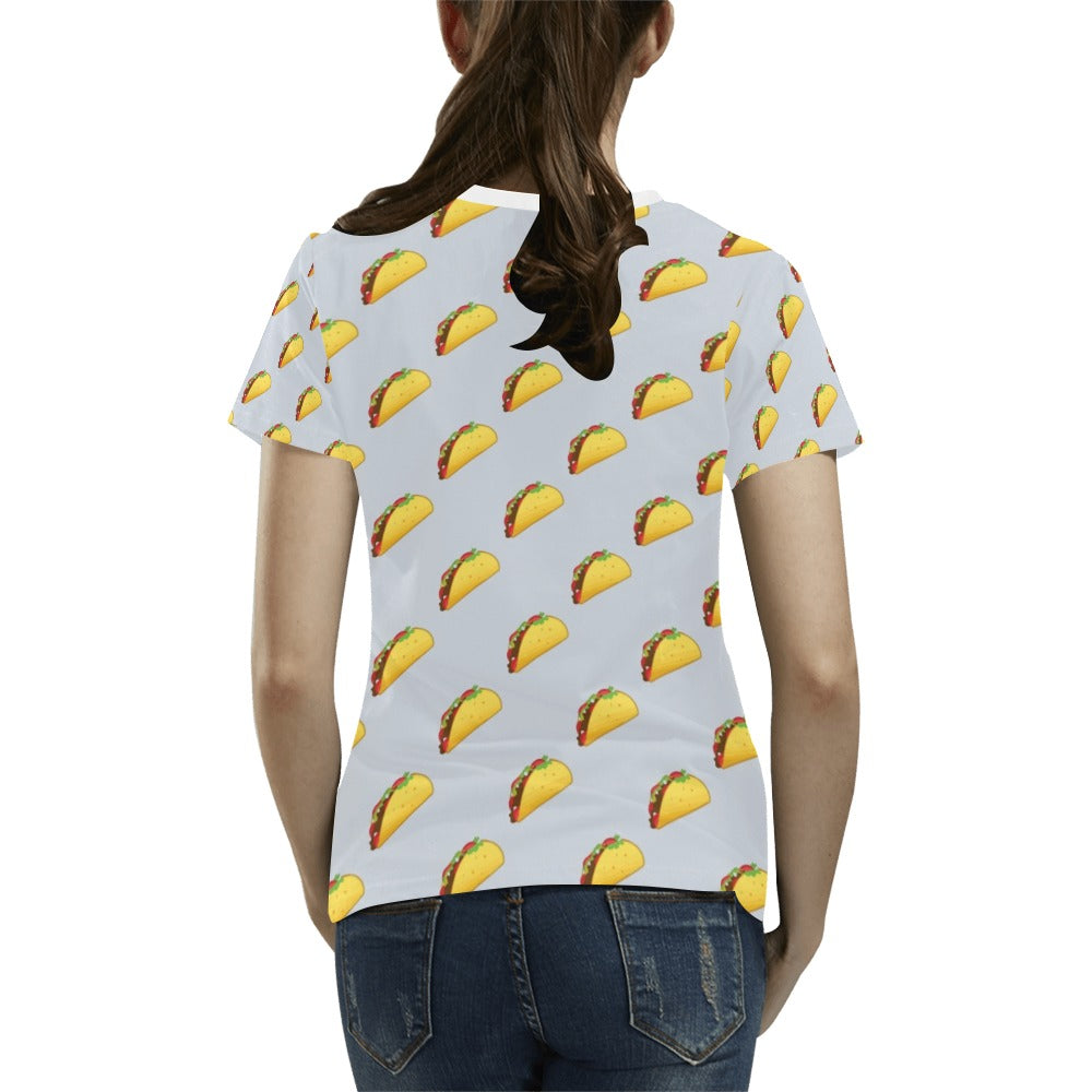 Taco Print Design LKS304 Women's  T-shirt