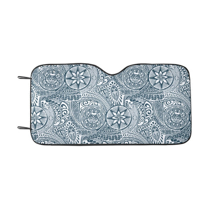 Samoan Pattern Print Design LKS306 Car front Windshield Sun Shade