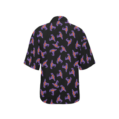 Witch Hat Print Design LKS304 Women's Hawaiian Shirt