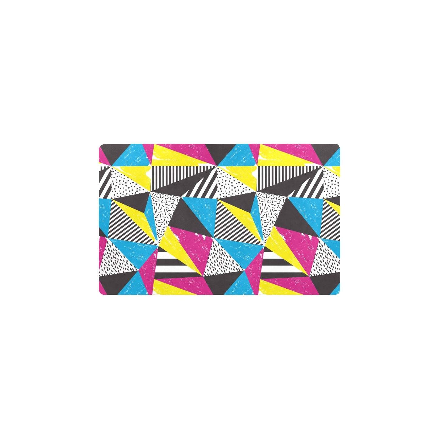 80s Pattern Print Design 2 Kitchen Mat