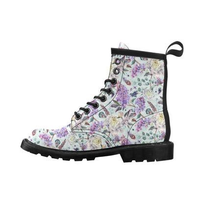 Lilac Pattern Print Design LI06 Women's Boots