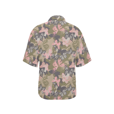 Butterfly camouflage Women's Hawaiian Shirt