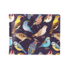 Bird Cute Print Pattern Men's ID Card Wallet