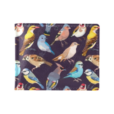 Bird Cute Print Pattern Men's ID Card Wallet