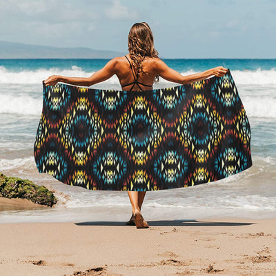 Tribal Pattern Print Design LKS309 Beach Towel 32" x 71"