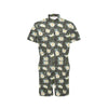 Daisy Pattern Print Design DS08 Men's Romper