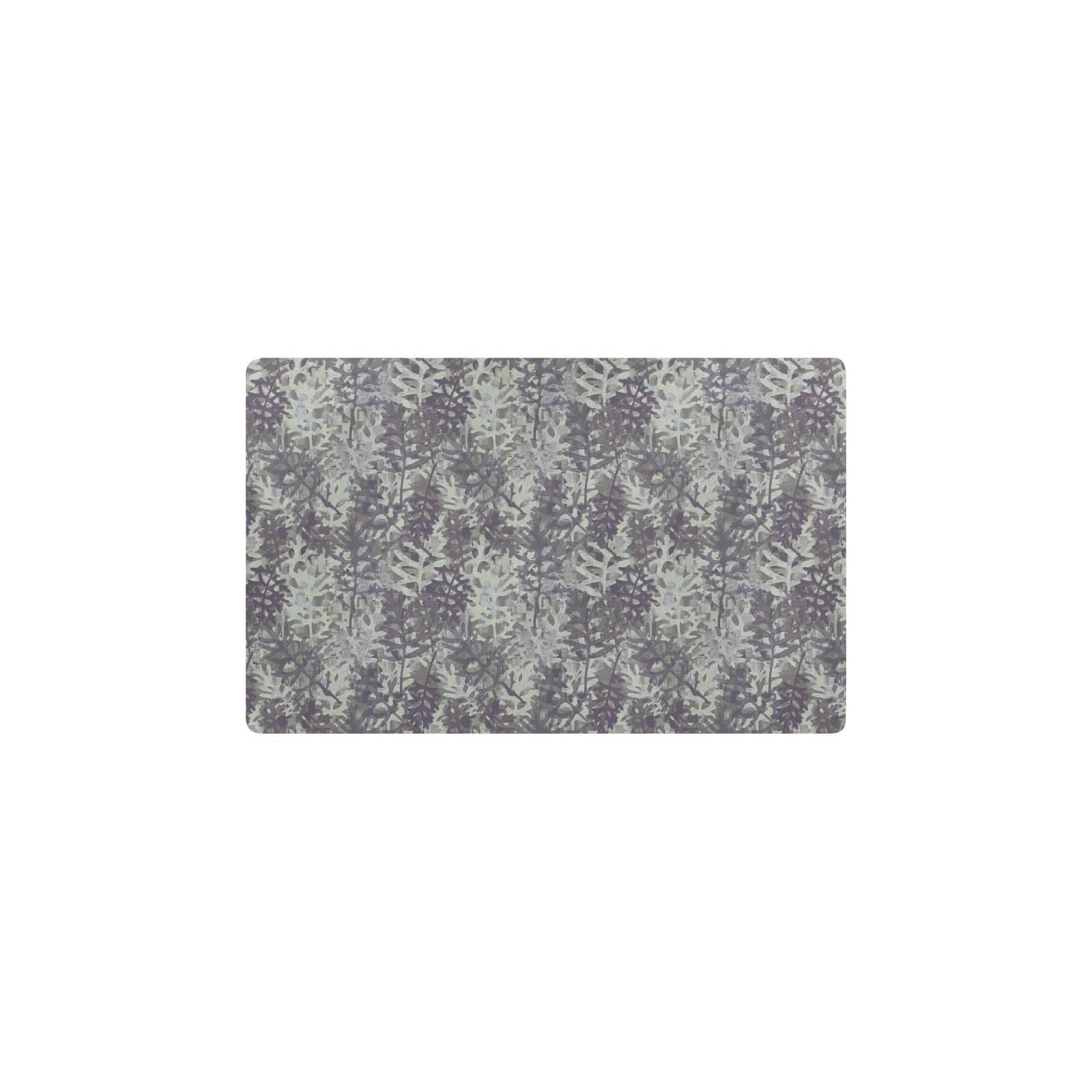 Camouflage Fern Pattern Print Design 05 Kitchen Mat