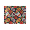 Sugar Skull Print Design LKS306 Men's ID Card Wallet