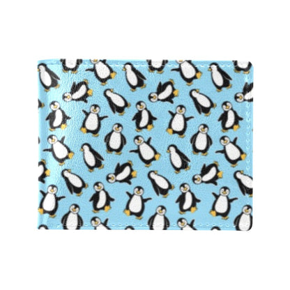 Penguin Happy Print Men's ID Card Wallet