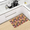 Daisy Gerbera Print Pattern Kitchen Mat