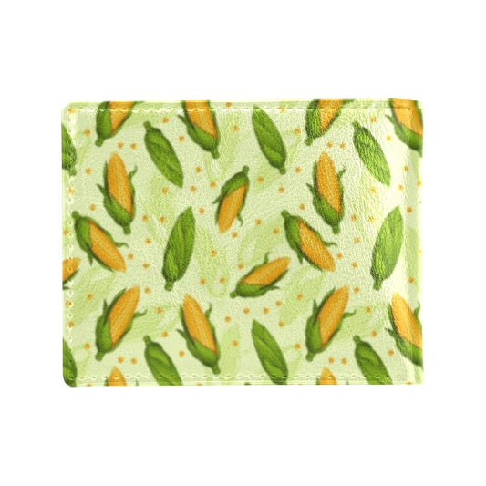 Agricultural Fresh Corn cob Print Pattern Men's ID Card Wallet