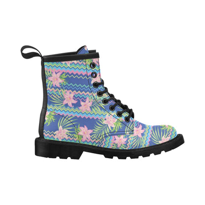 Lily Pattern Print Design LY015 Women's Boots