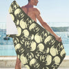 Skull Print Design LKS302 Beach Towel 32" x 71"