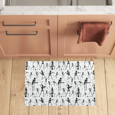 Skeleton Music Player Print Design LKS303 Kitchen Mat