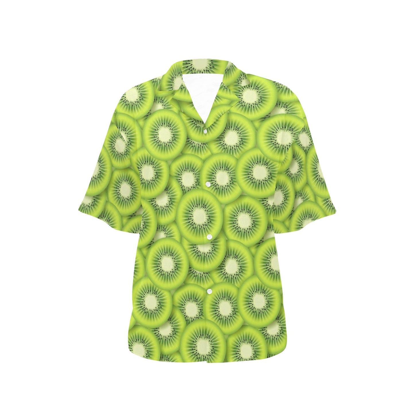 Kiwi Pattern Print Design KW01 Women's Hawaiian Shirt