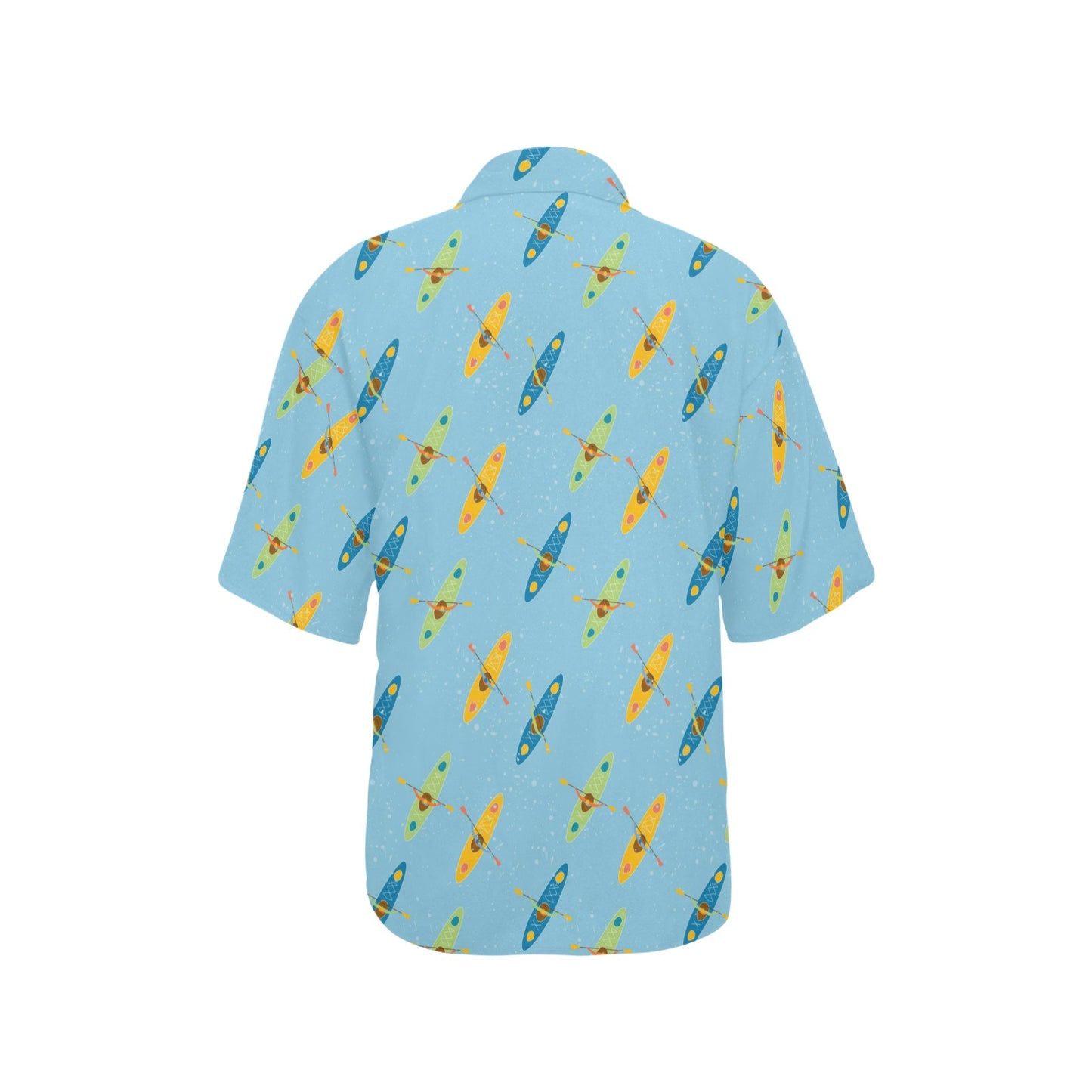 Kayak Pattern Print Design 04 Women's Hawaiian Shirt