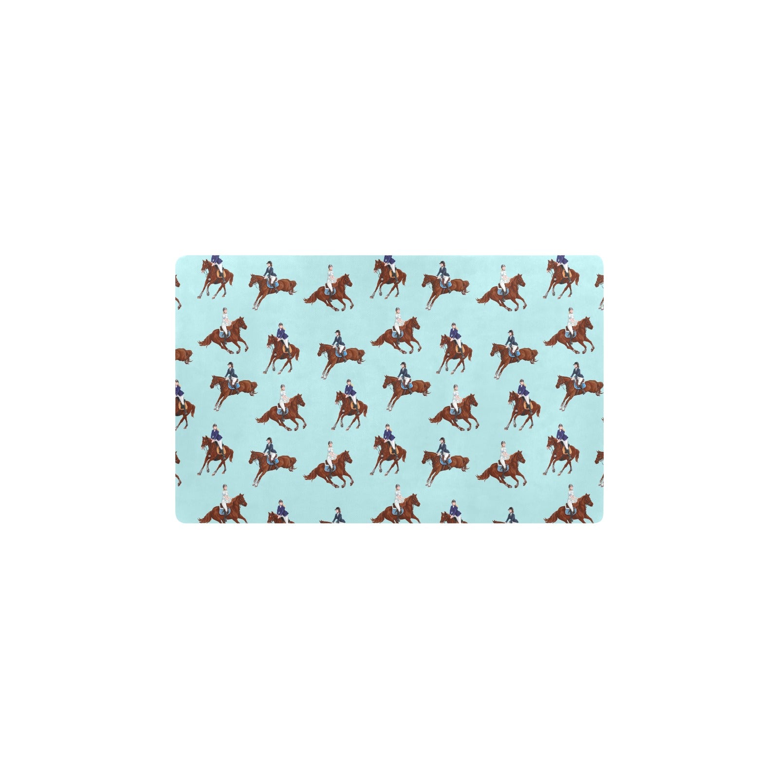 Equestrian Horse Riding Kitchen Mat