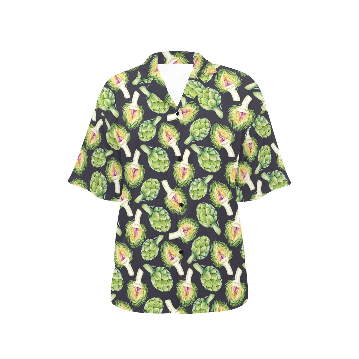 Artichoke Pattern Print Design 01 Women's Hawaiian Shirt