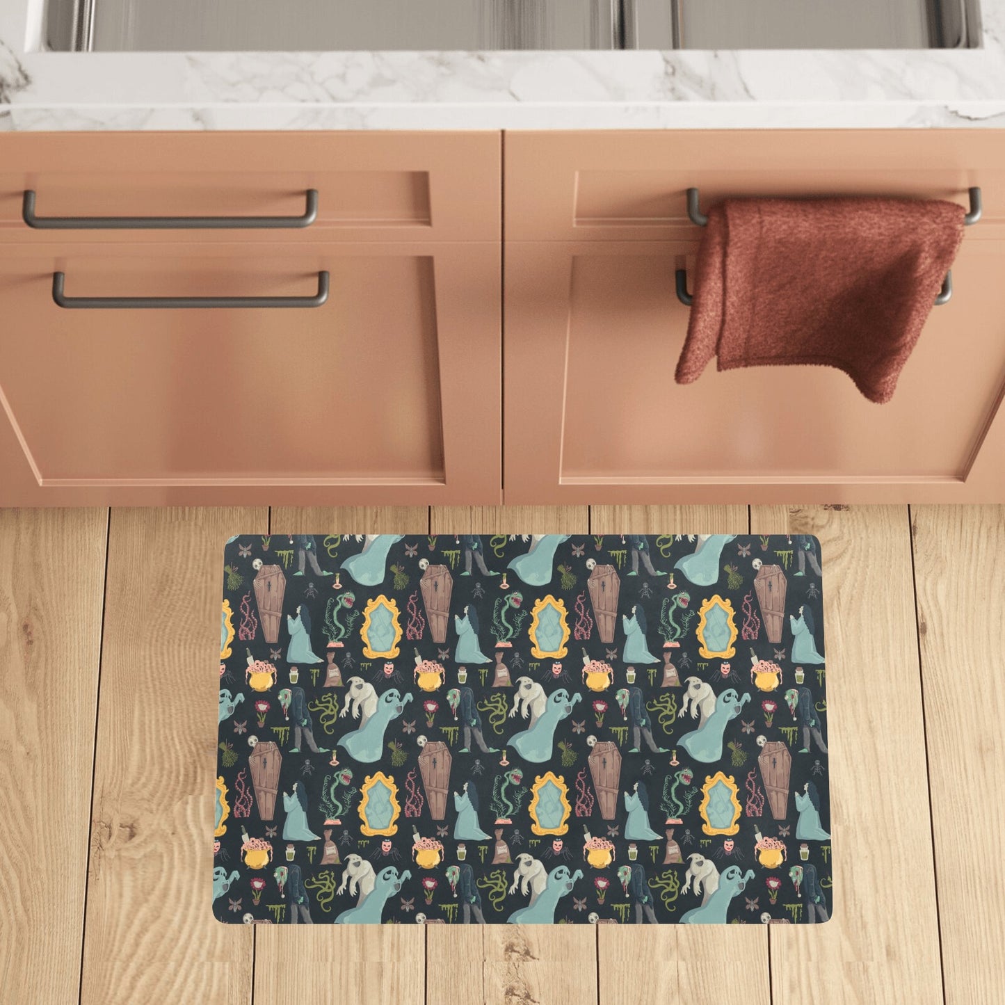 Creepy Print Design LKS303 Kitchen Mat