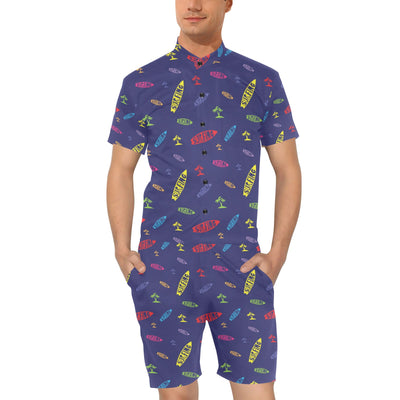 Surfboard Print Design LKS305 Men's Romper