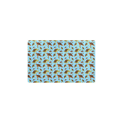 Hello Sea Turtle Print Pattern Kitchen Mat