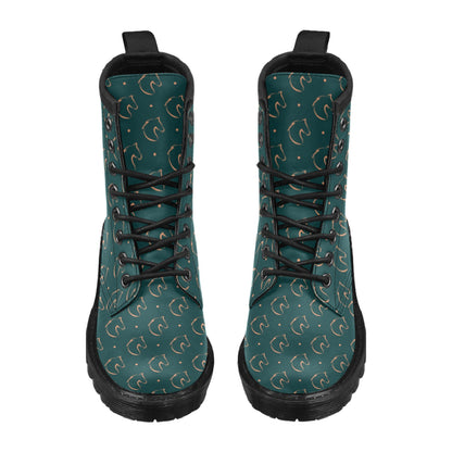 Horse Head Print Design LKS302 Women's Boots