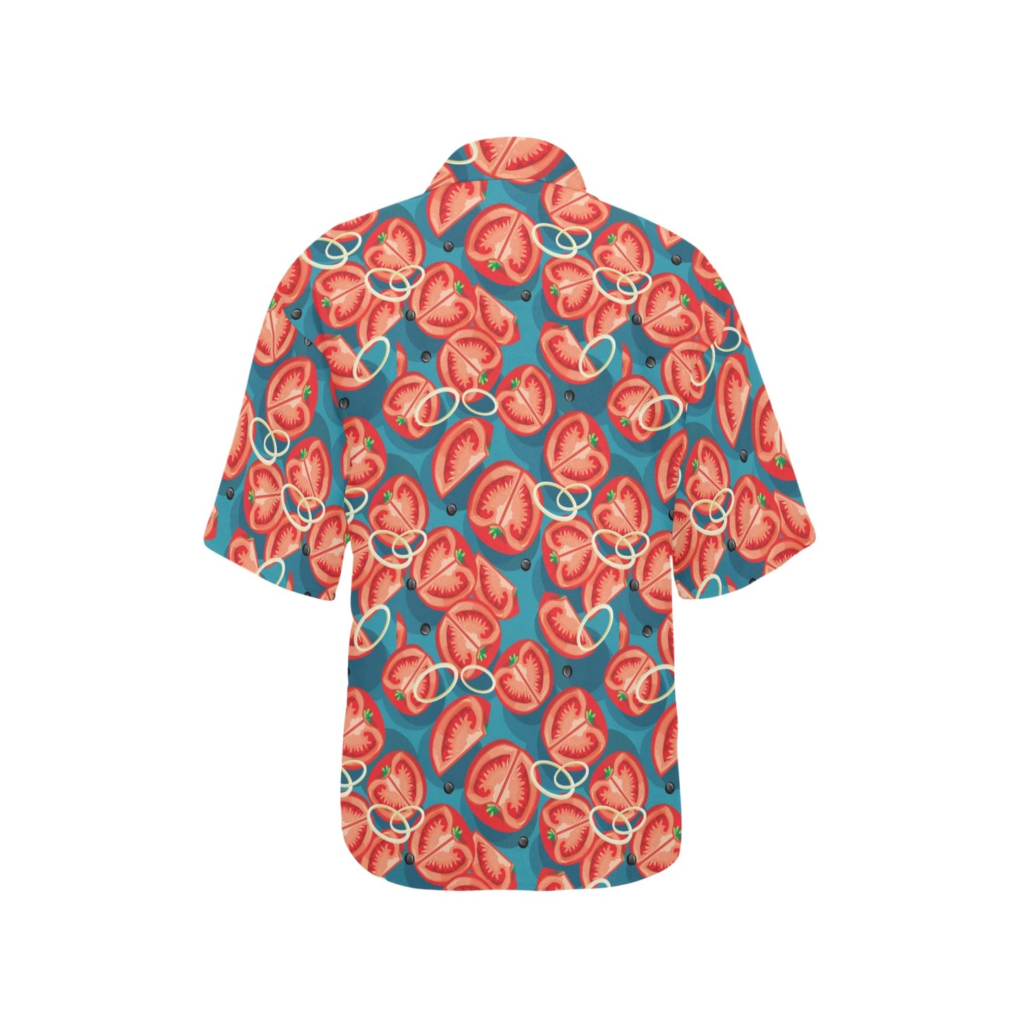 Tomato Print Design LKS301 Women's Hawaiian Shirt