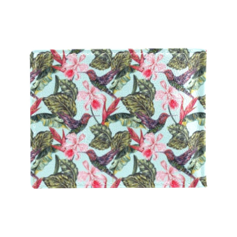 Hummingbird Cute Themed Print Men's ID Card Wallet