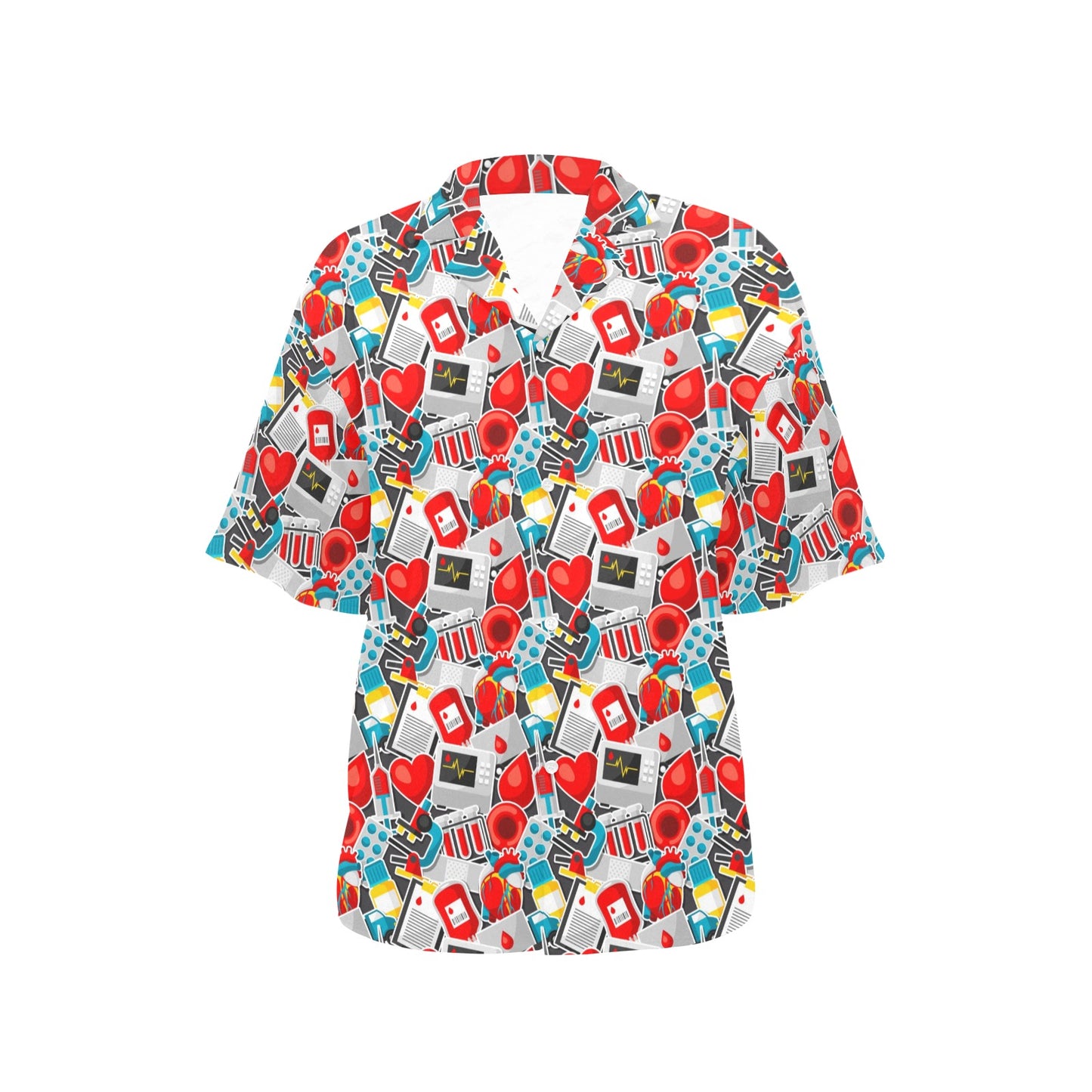 Phlebotomist Medical Themed Women's Hawaiian Shirt