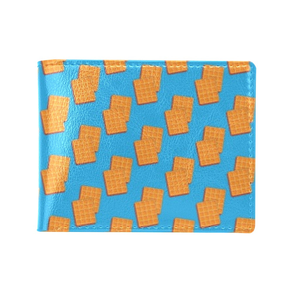 Waffle Print Design LKS304 Men's ID Card Wallet