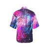 Galaxy Night Purple Space Print Women's Hawaiian Shirt