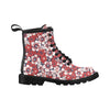 Red Hibiscus Pattern Print Design HB01 Women's Boots