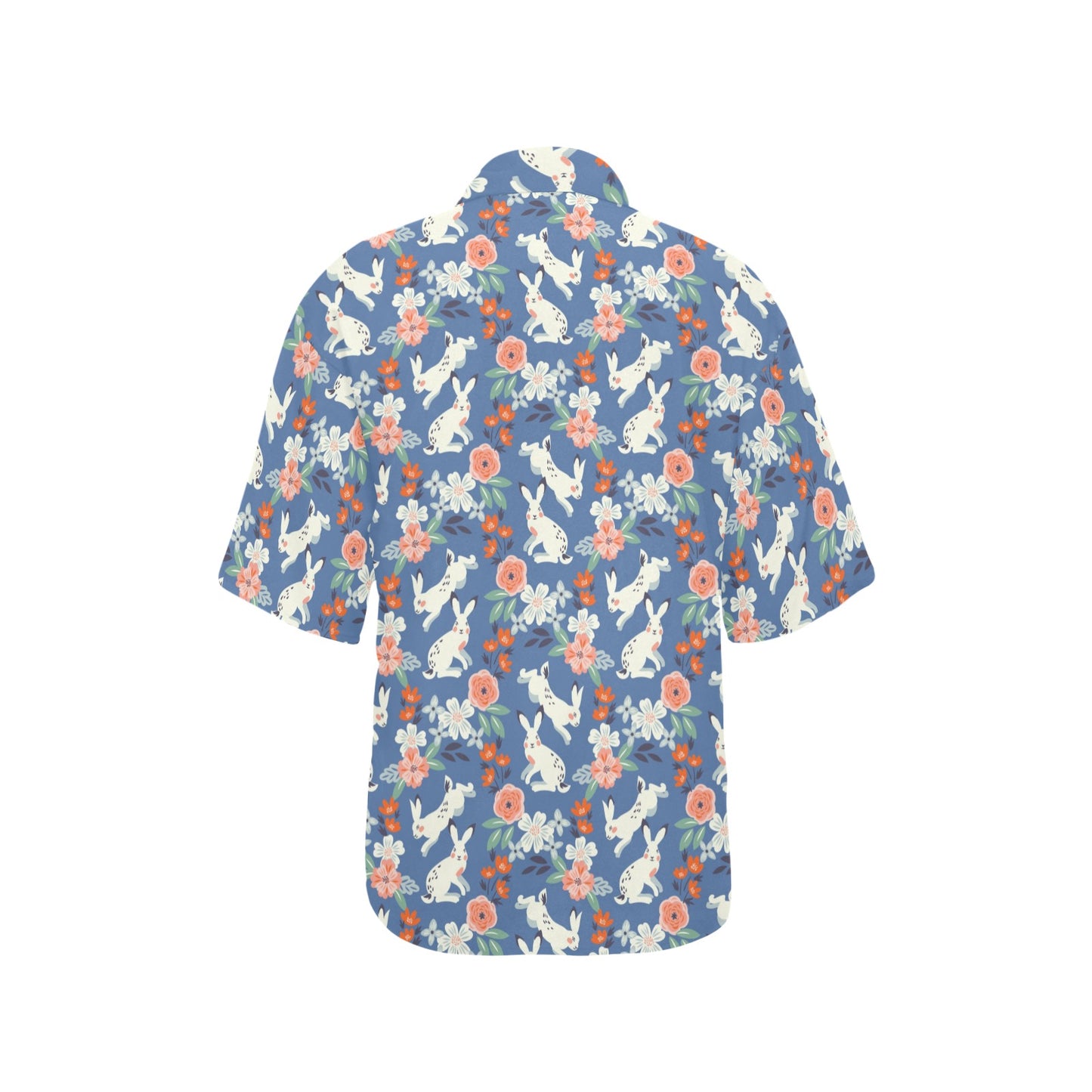 Bunny Pattern Print Design 07 Women's Hawaiian Shirt