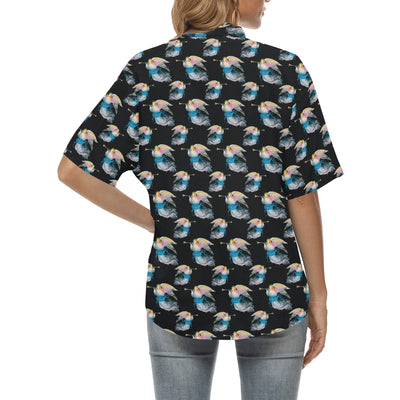 Angel with Wings Beautiful Design Print Women's Hawaiian Shirt