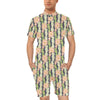 Cactus Pattern Print Design 01 Men's Romper