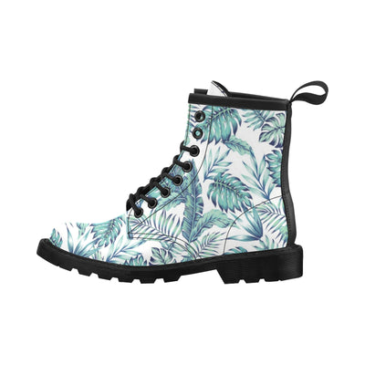 Pattern Tropical Palm Leaves Women's Boots