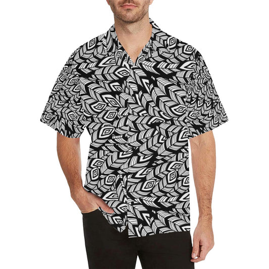 Tribal Pattern Print Design LKS302 Men's Hawaiian Shirt