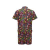 Peace Sign Colorful Design Print Men's Romper