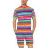 Mexican Blanket Colorful Print Pattern Men's Romper