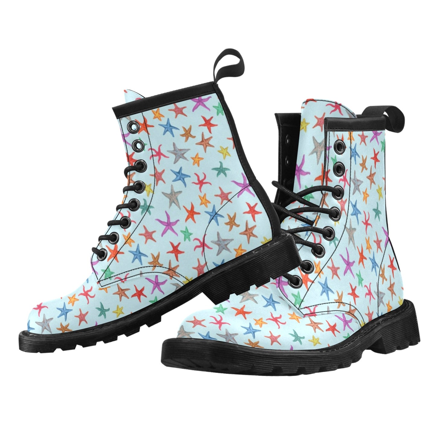 Starfish Print Design LKS402 Women's Boots