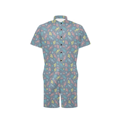 Dragonfly Print Design LKS403 Men's Romper