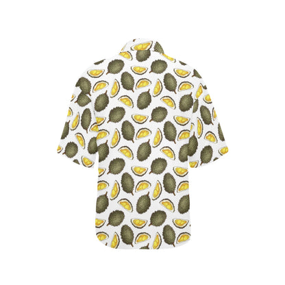 Durian Pattern Print Design DR03 Women's Hawaiian Shirt
