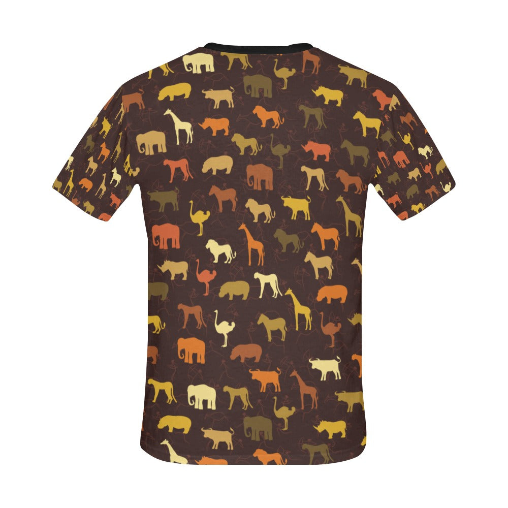Safari Animal Print Design LKS301 Men's All Over Print T-shirt