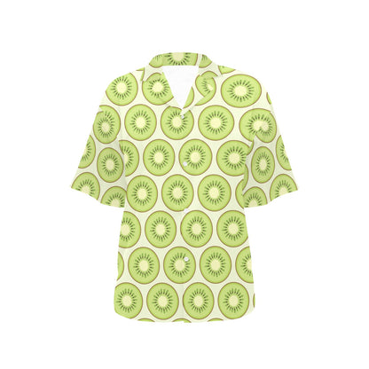 Kiwi Pattern Print Design KW02 Women's Hawaiian Shirt