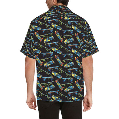 Skateboard Print Design LKS305 Men's Hawaiian Shirt