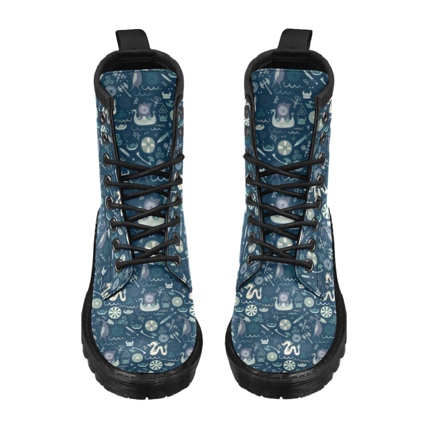 Vikings Print Design LKS305 Women's Boots