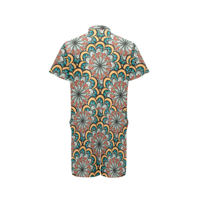 Mandala Pattern Print Design 01 Men's Romper