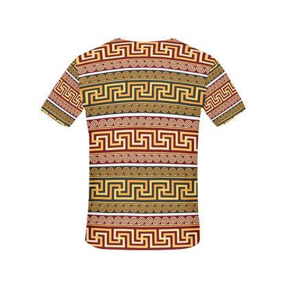 Ancient Greek Pattern Print Design LKS302 Women's  T-shirt
