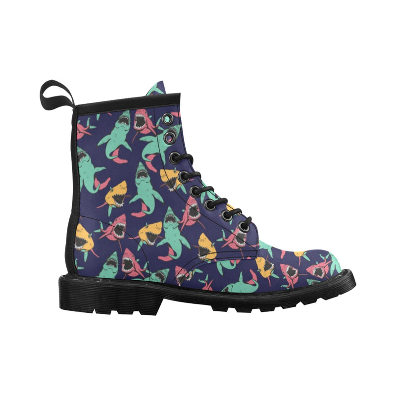 Shark Bite Pattern Women's Boots