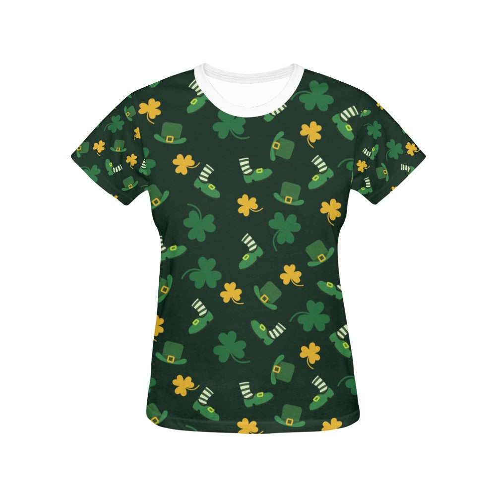 St Patricks Day Print Design LKS306 Women's  T-shirt
